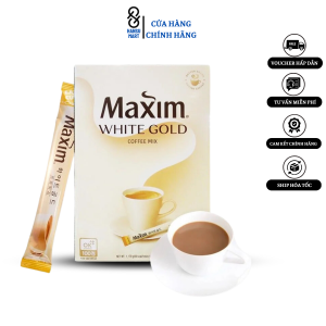 Cafe Hòa Tan Hàn Quốc Maxim White Gold ( Hộp 100 gói)
