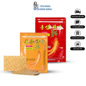 Cao Dán Hồng Sâm Hàn Quốc Himena/Gold InSam Vàng/Đỏ Gói 25 Miếng